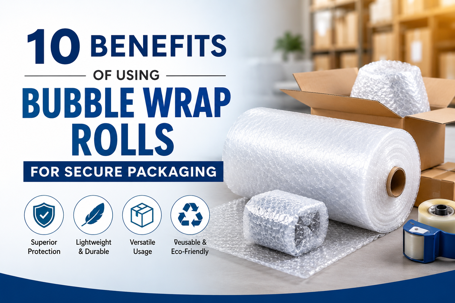 10 Benefits of Using Bubble Wrap Rolls for Secure Packaging