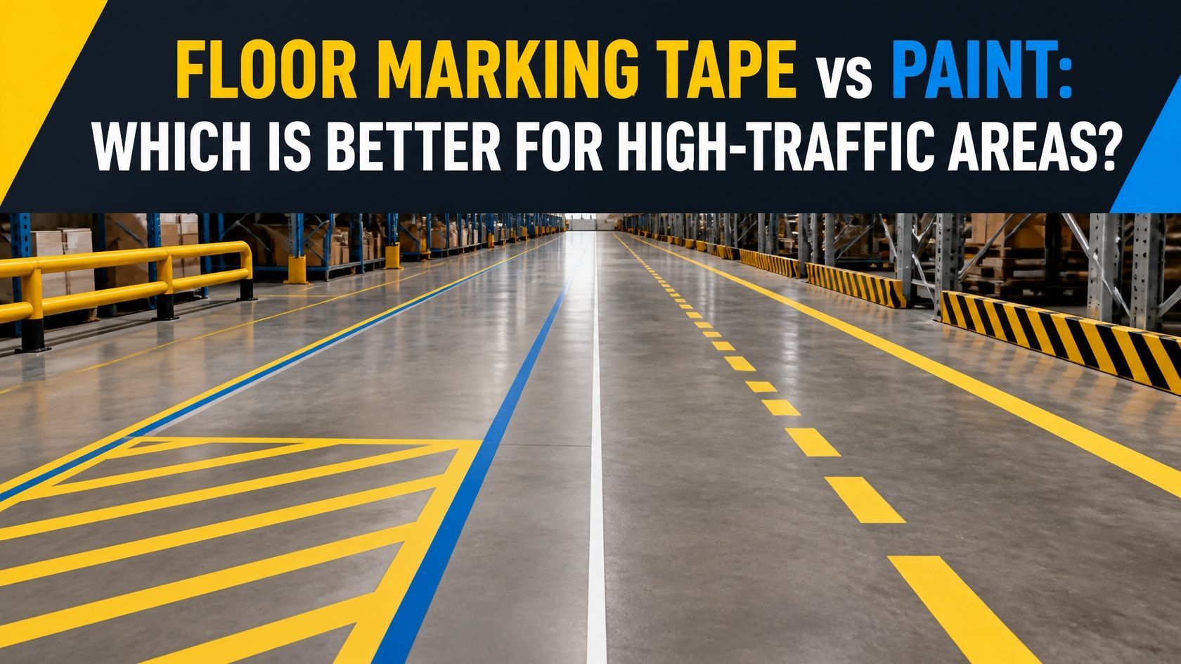 Floor Marking Tape vs Paint: Which Is Better for High Traffic Areas?